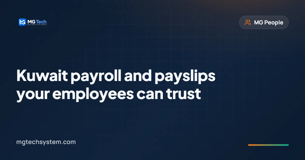Kuwait payroll and payslips your employees can trust