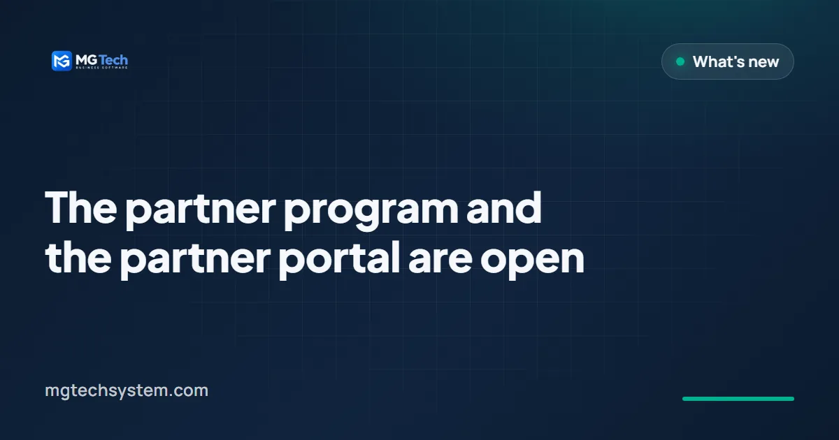 The partner program and the partner portal are open